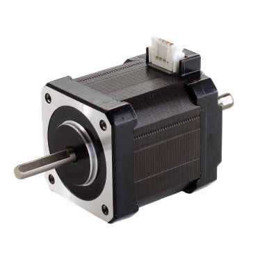 6 draad 2 fase stapper hybride motor Nema 17 dubbele as stapper motor